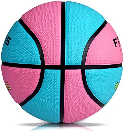 Детски баскетбол FAKOFIS Размер на 3 (22 инча), Младежки Баскетболни топки с Размер 5 (27,5 инча) за игра в