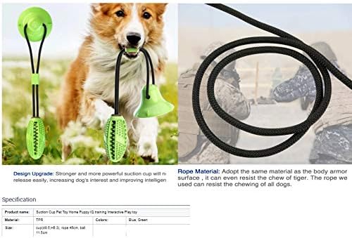 Dasamoa-Куче Дъвчене Търтей, Играчка топка за теглене на въже, Агресивни детски играчки за Дъвчене, Интерактивни Обучителни