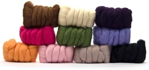 Революционни влакна | Набор от Мистерията Mixed Merino Wool Variety Pack | Идеалната вълна ровница за предене, съсирването,