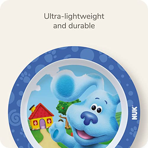 Набор от съдове за деца NUK Blue Съвети от Неръждаема стомана, пластмаса и не съдържа BPA - Вилица и лъжица, с удобен изземване