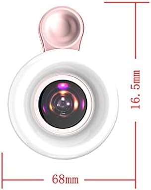 N/A Заполняющий лампа за мобилен телефон, 15-кратно макро обектив, Преносими led пръстеновидна светкавица за Селфи, лампа
