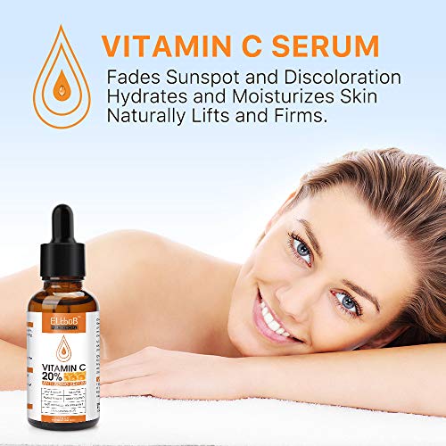 Комплект Серум с хиалуронова киселина ELBUB Против Стареене Vitamin C Serum - Комплект за грижа за кожата с хиалуронова