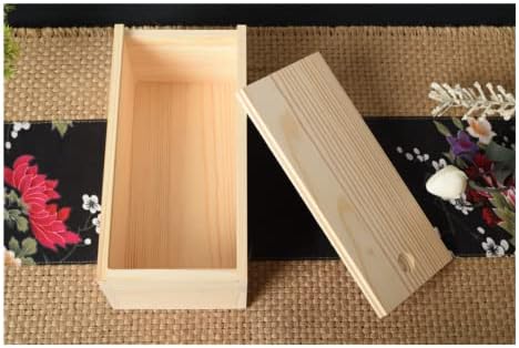 LONG TAO 2 бр 7,9 x 3,9x 2.4, Недовършена Дървена Кутия Дървени Ковчежета Със Съкровища Дървена Кутия За Съхранение