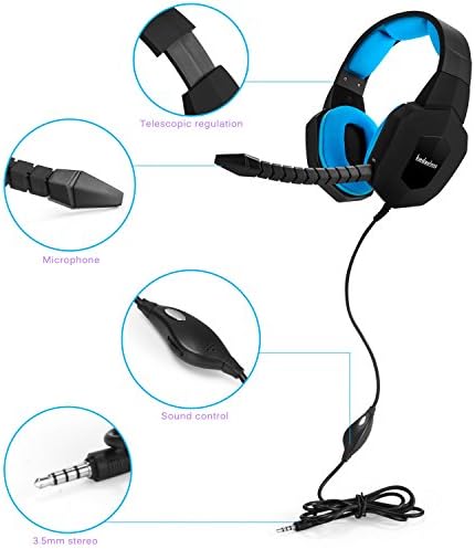 Стерео слушалки за игри на PS4 Xbox one 3.5 мм за Playstation 4 Xbox 1 PC iPhone, Ipad, Смартфон, Таблет и Mac Подвижен