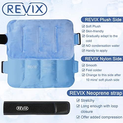REVIX Гелевый компрес с лед за облекчаване на травми на гърба и болки и Компрес с лед за рамо за наранявания многократна