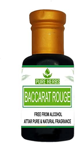 Аромат на Pure Herbs Бакара Rouge Attar без алкохол за мъже, подходящ за специални случаи, партита и ежедневна употреба