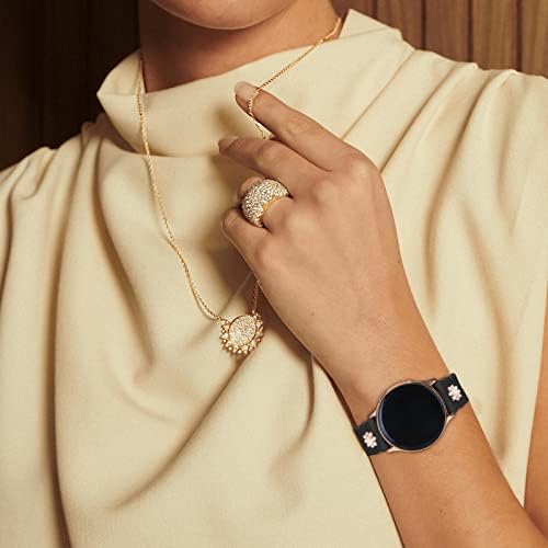 Дантела и Силиконова лента YAXIN с 3 Чифта диамантени Суспензии са Съвместими с каишка на Apple Watch 38 мм