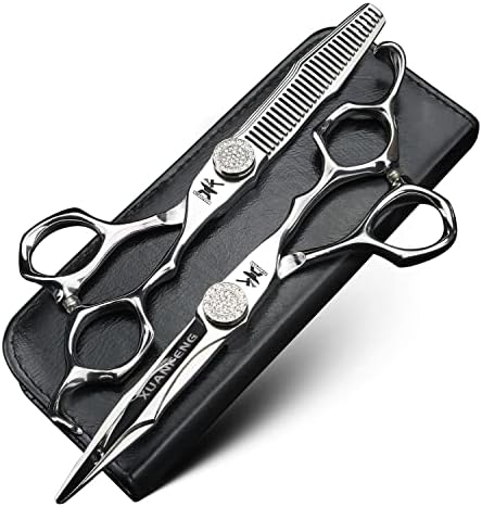 Ножици за стригане на CNC Занаятите 6 инча От стомана JP440C, Професионални Ножици За Подстригване на коса и филировочные