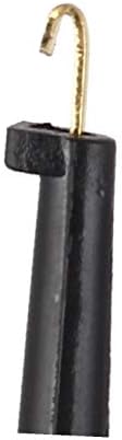X-DREE 2 бр Червен Черен Електрически Волтметър Измервателен Проводник Пробен кука 40 мм (Gancio prova di per cavo elettrico