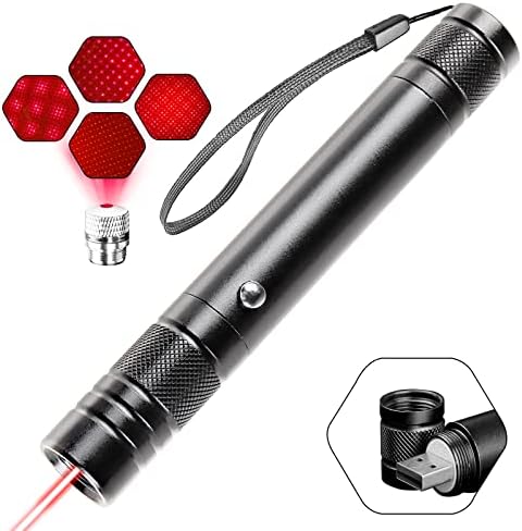 Червена лазерна показалка GAWYOLK висока мощност-акумулаторна, с голям радиус на действие и силен лъч. Идеално за туризъм,