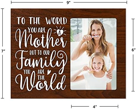 Дървена рамка за снимки D4DREAM Mom 7 x 9 - За света Ти си Майка, Но За Нашето Семейство Ти си Целият свят -Фоторамка за майките