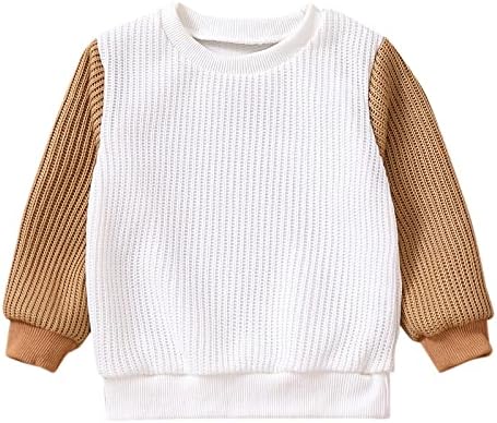 Пуловер в стил Мозайка с дълъг ръкав за Малки Момчета и Момичета, Потници, Облекло За Момчета, Размер 8, Върхове
