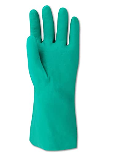 Нитриловые ръкавици MAGID EW2-8 Comfort Flex EW2 с релефни детайли, 10 броя, Зелени, 8 броя (опаковка от 12 броя)