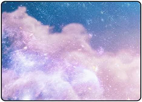 Ползающий Закрит Килим Игри Мат Galaxy in Space за Хола Спални Образователен Детски килим За Пода 80x58 инча