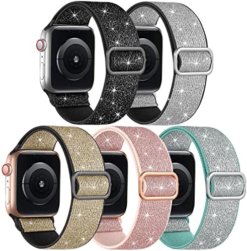 Ластични въжета Easuny в стил Бохо, Съвместими с каишка на Apple Watch 38 мм, 40 мм 42 мм 44 мм, За жени, мъже, Момичета,