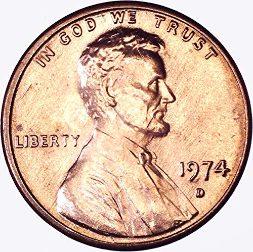 1974 D Паметник Цент Линкълн 1C Диамант, Без да се прибягва