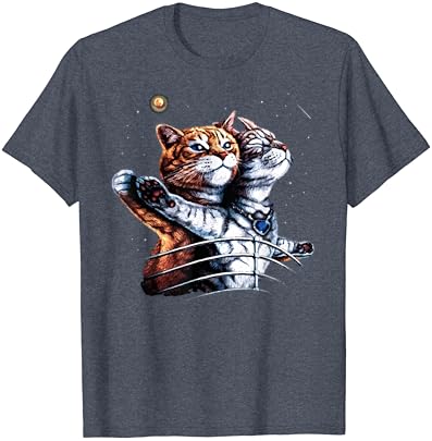 Забавна Тениска на Титаник Cat Vintage Kitten In Space За любителите на Галактиката
