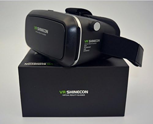VR Shinecon HD 3D Очила Очила Слушалки Виртуална реалност Кутия с регулируем обектив и каишка за iPhone 5 5 6 plus Samsung