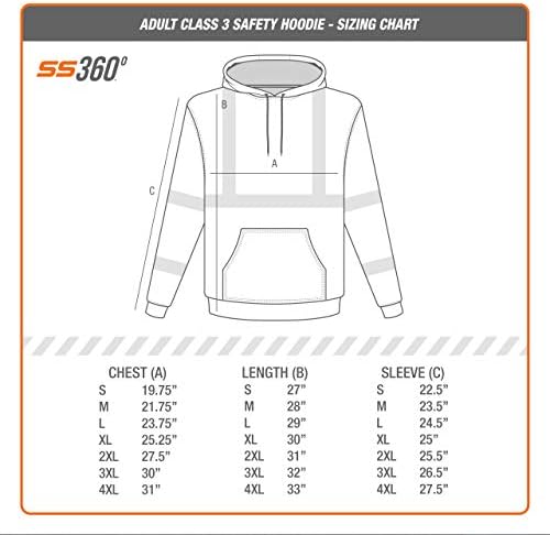 Защитно риза SS360 Topo Hoodie ANSI Class 3 Type R - Жълт