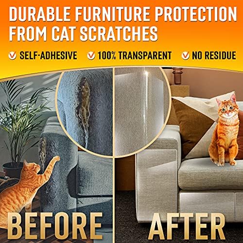 Защитни калъфи за мебели със защита от котешки драскотини за дивана, Врати, Прозрачни Защитни Калъфи за мека мебел от Котешки