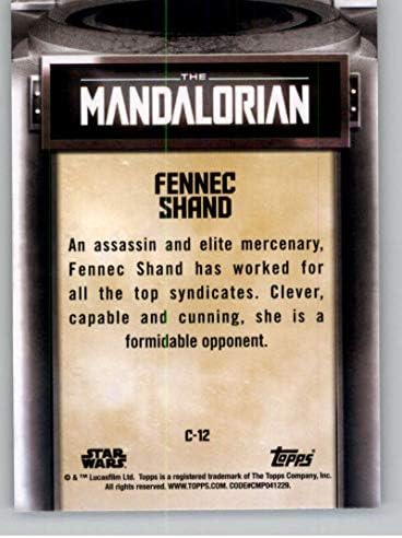 Герои на 1-ти сезон на Междузвездни войни: Мандалорец 2020 г. C-12 Фенек Shande Официалната търговска картичка сериал на