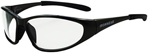 Защитни очила Ironwear Stetson серия 3075 от найлон, прозрачни фарове за лещи, Сиви дымчатая дограма (3075-GS/БТ-C/A)