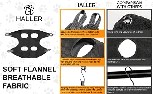 Хамак за грижа за домашни любимци HALLER – Окачен хамак за грижа за котки и кучета – Хамак-прашка за Рязане