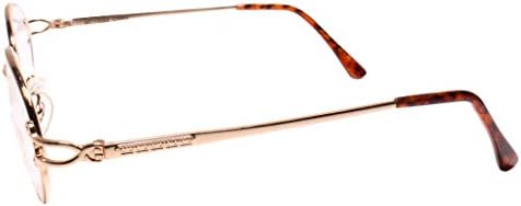 Автентичен Vintage Дамски Очила в Златна Рамка Reader Oval 1.25 За четене