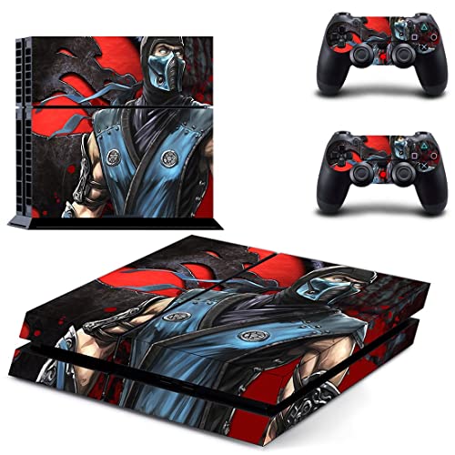 За PS4 SLIM - Игра Ninja Mortal Best War Kombat X Стикер на кожата PS4 или PS5 За конзолата PlayStation 4 или 5 и