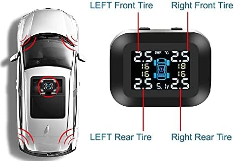 ZYZMH Мини Автомобилна Система за Контрол на Налягането В Гумите LCD Дисплей USB ГУМИТЕ Автоматична Охранителна Аларма