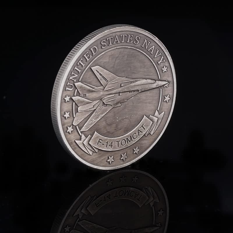 Изтребител F-14 Tomcat Медальон Украса Монета Военен Малък Подарък За Събиране На Подаръци Подарък Игра