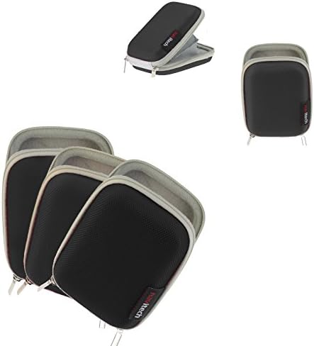 Черен твърд защитен калъф за слушалки Navitech, Съвместим с Audio Technica ATH-CK200BT