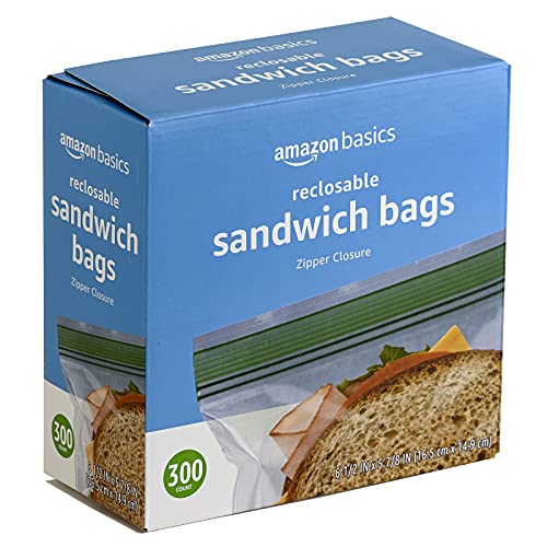 Пакети за съхранение на сандвичи Basics, 300 броя (по-рано Solimo)