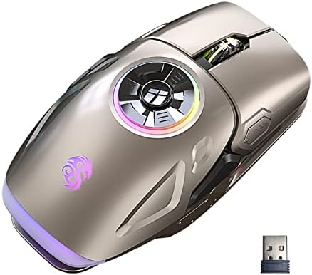 RGB Led подсветка, EDC и за облекчаване на стреса, Безжична детска мишката НЛО Bluetooth 2.4 G, 5 бутона,