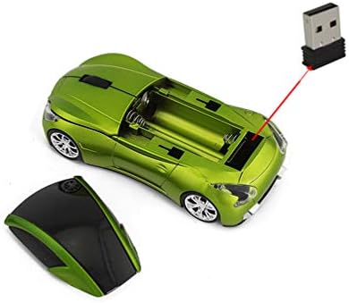 Горната Безжична Мишка SKY във формата на Спортна кола 1600 dpi, 3-Бутон на Оптична Мишка, Ергономична Геймърска Мишка
