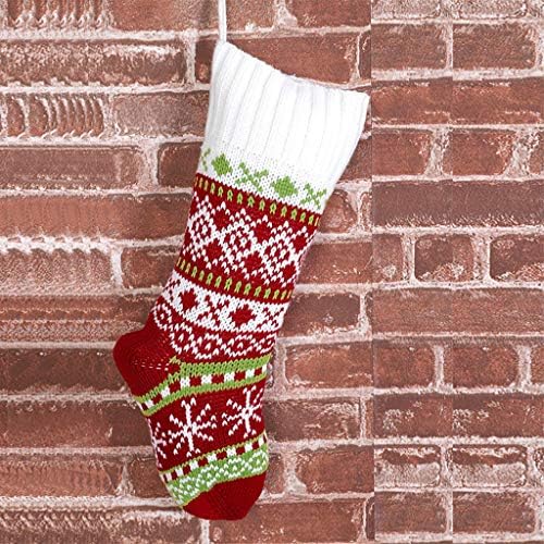 Вязаная Чанта, За Декорация На Подаръци За Коледа-Коледни Чорапи За Бонбони За Отглеждане На Домашен Интериор