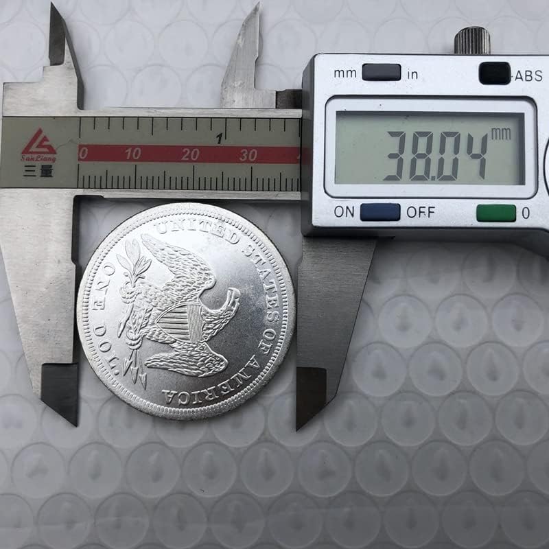 1847 Американски Монети, Месинг Със Сребърно Покритие, Монети Старинни Занаяти Чуждестранни Възпоменателни Монети