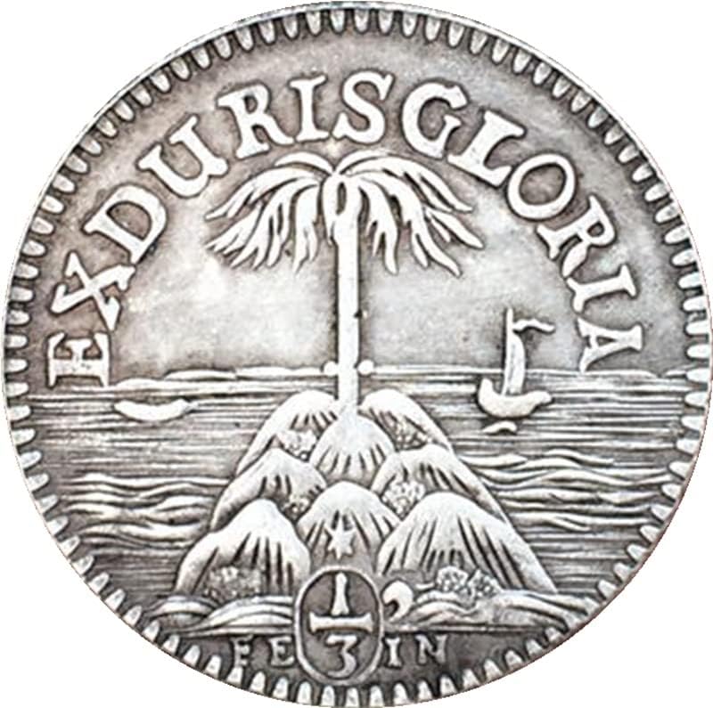 1676 Немски Медни Монети със сребърно покритие Антични Монети Събиране на Монети ръчно изработени подлежащи на выдуванию