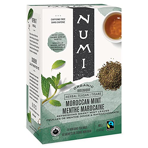 Марокански чай в пакетчета NUMI Simply Mint, 18 карата