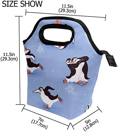 Vipsk Коледен Пингвин обяд чанта водоустойчива чанта, охладител топло чанта за пътуване на открито училище, работа