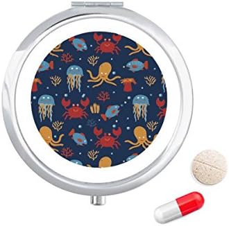 Октопод Цветен Модел На Морския Живот Калъф За Хапчета В Джоба Кутия За Съхранение На Лекарства Контейнер Опаковка