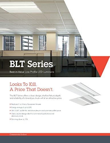 Най-добрата цена Нископрофилен-вградени led лампа Lithonia Lighting BLT4 40L ADP LP840, 4000 ДО 1/4 фута, 1 фут на