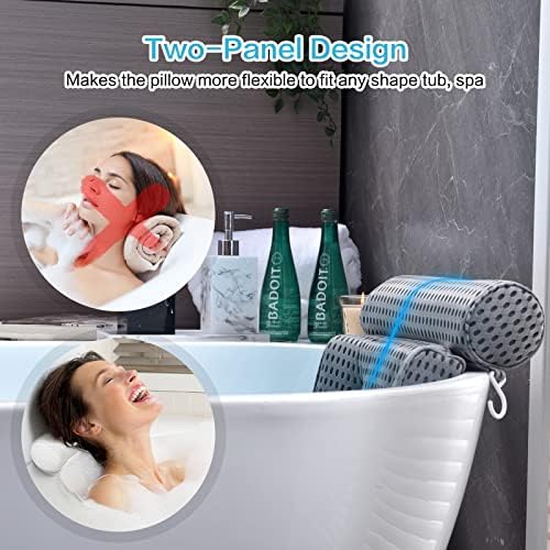 Възглавница за вана Възглавница за вана - Възглавници за баня с подкрепата на шията, главата, раменете и гърба - Спа-въздушна