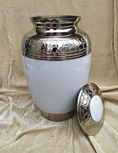 Невероятни ръчно изработени изделия 1 Перлено-Бял: Кремационная Урна за човешкия Пръст | Латунная Кремационная урна за възрастни