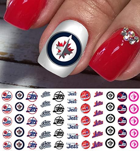 Спортен екип за хокей на стикери за нокти Winnipeg - Салонное качество!