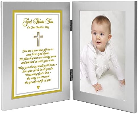 Подаръци в стихове, подарък за кръщене на детето, за момче или момиче - добавете снимка с размери 4x6 в рамка
