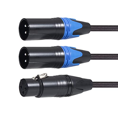 XLR Y-Разветвительный кабел, XLR Конектор за микрофон с два конектори XLR Жак за микрофон с два конектори XLR Y-кабел,