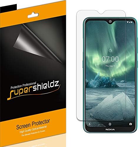 (6 опаковки) Supershieldz е Предназначен за защитно фолио за екран Nokia 7.2 със защита от отблясъци и отпечатъци от пръсти