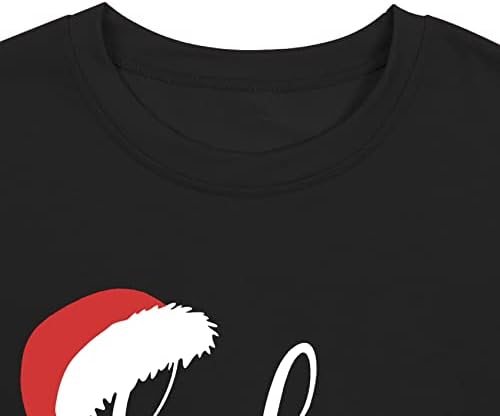Believe Коледна Риза Дамски Believe Тениска в клетка С Принтом Дърво Коледна Hoody с Дълъг Ръкав Празнични Ризи Потници