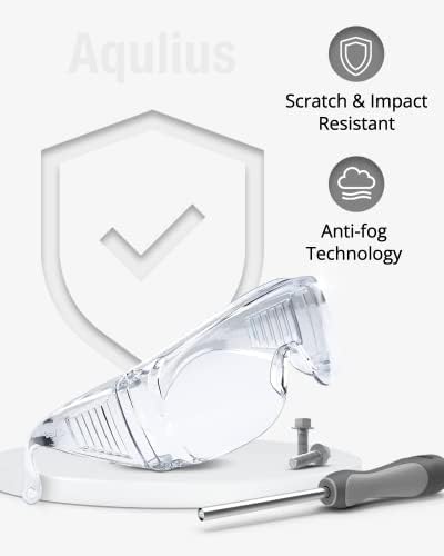 Защитни очила Aqulius Bulk Pack Върха точки (фарове за мъгла и устойчиви на надраскване) Прозрачна защита на очите - Защитни